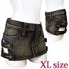 デニムサイドベルト付 XL